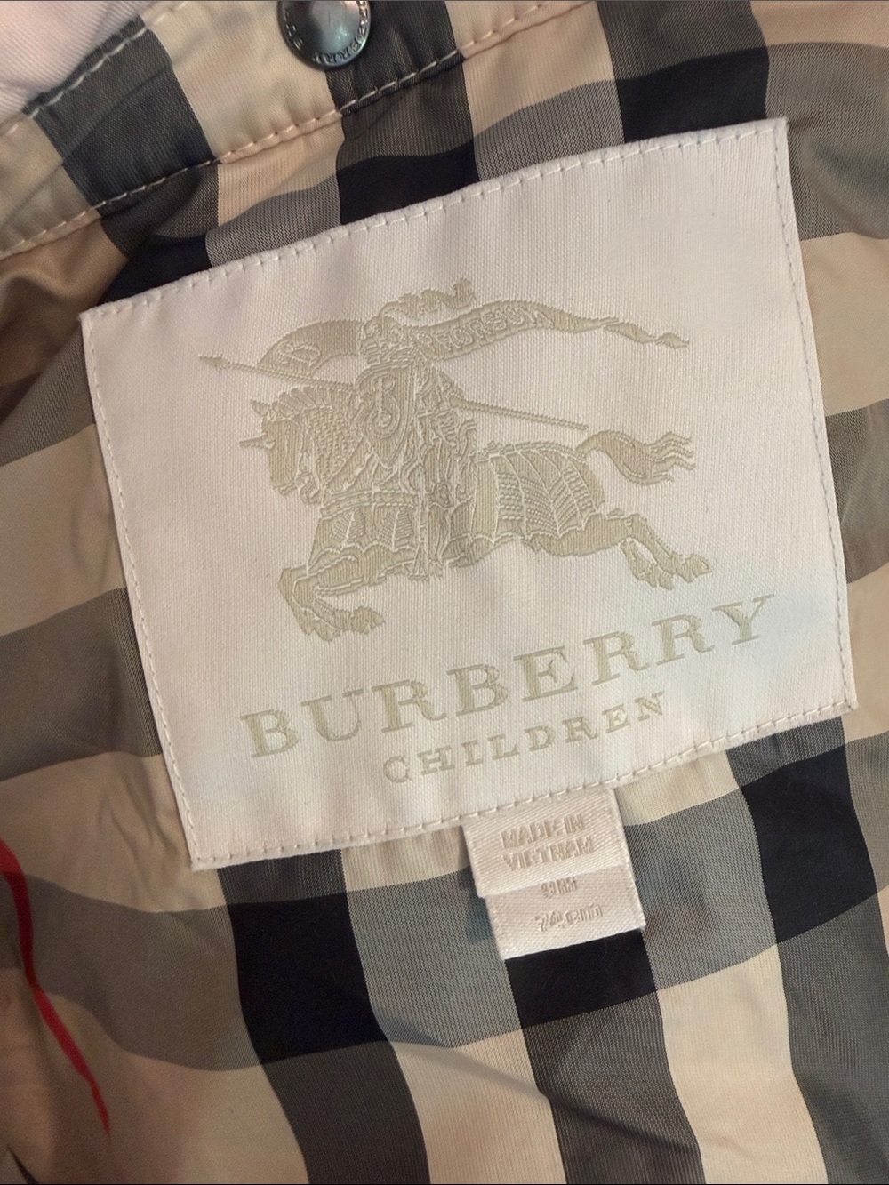 Burberry Light Pink Quilted Puffer Jacket for Kids - Picture 2 of 4